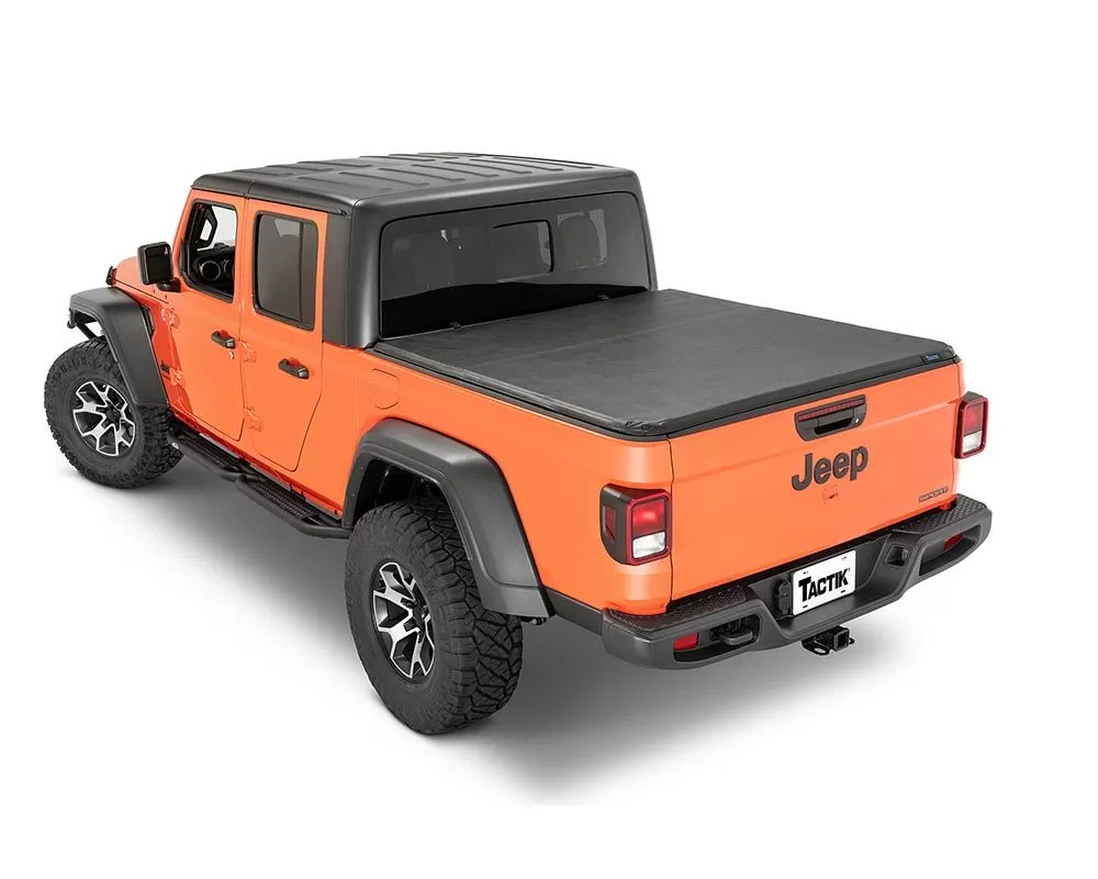 Tactik 1133109 EZ-Hard Panel Tri-Fold with Vinyl Outer Layer Tonneau Cover Jeep Gladiator JT 2020-2023 - 12074-1100