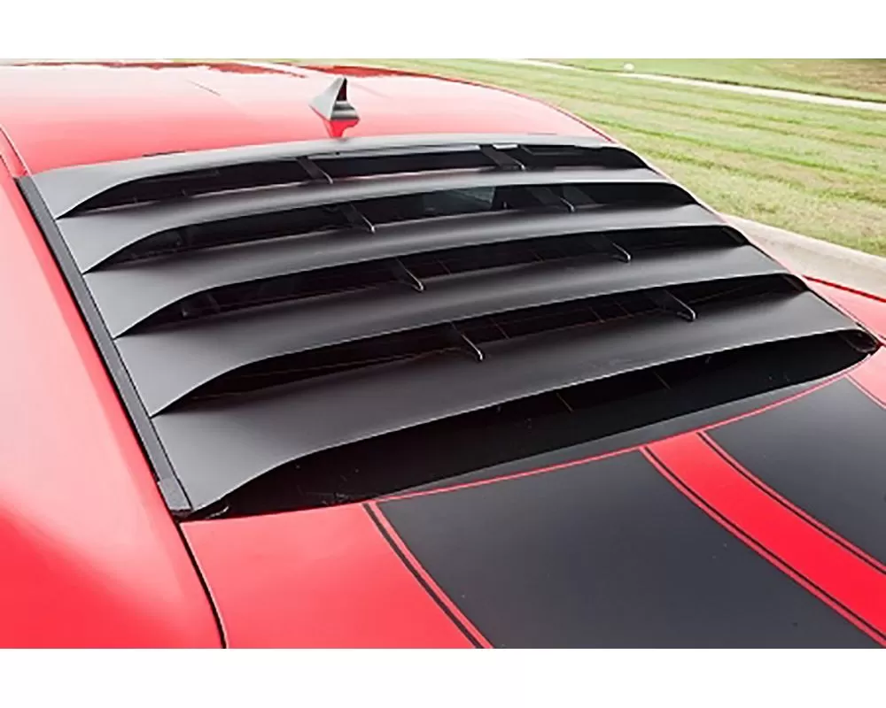 MRT Black Aluminum Rear Window Louver Kit with Hardware Chevrolet Camaro Coupe 2010-2015 - 12A144