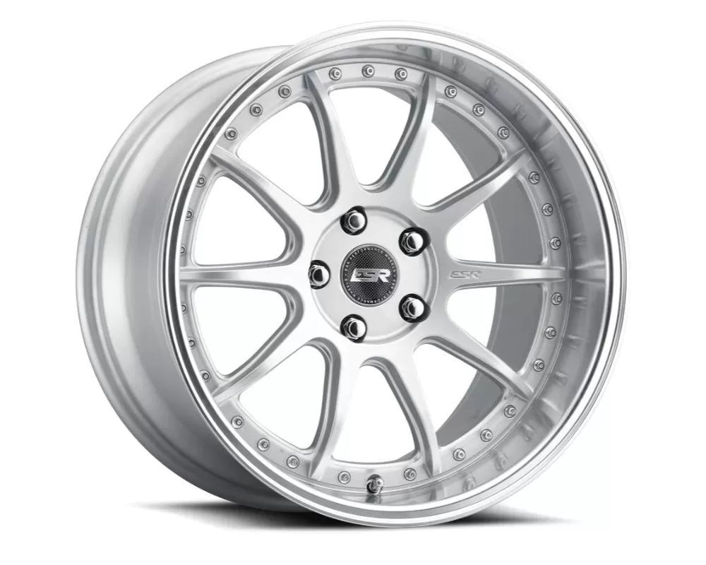 ESR Wheels CS12 Wheel 18x8.5 5x120 30mm Hyper Silver | Machined Lip - 88511130_CS12HS-ML-4