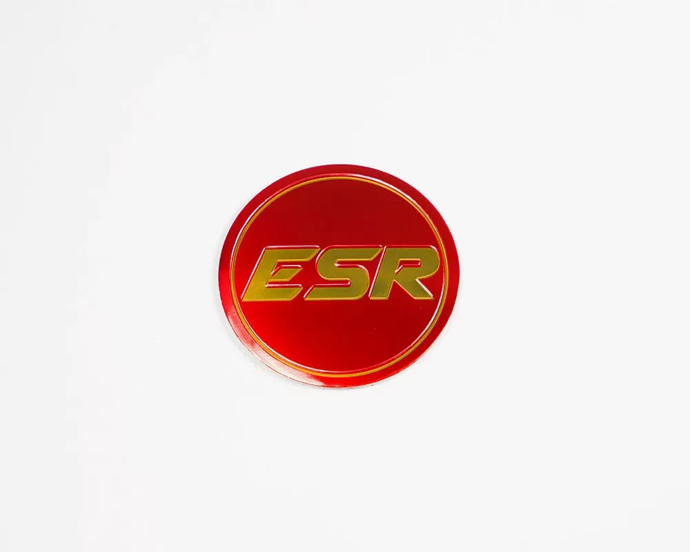 ESR Wheels SR Version 1 Cap Red | Gold - CAPSV1-RED-GLD