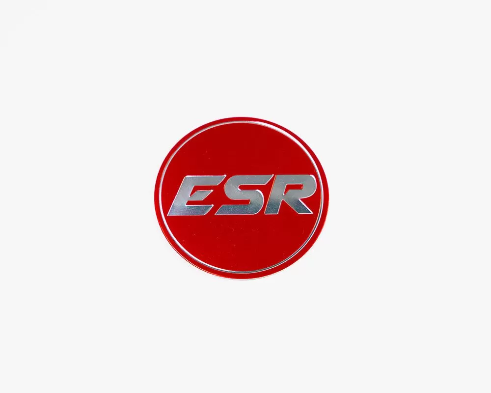 ESR Wheels CS-RF Version 2 Cap Silver | Red - CAPSV2-RED-SLV