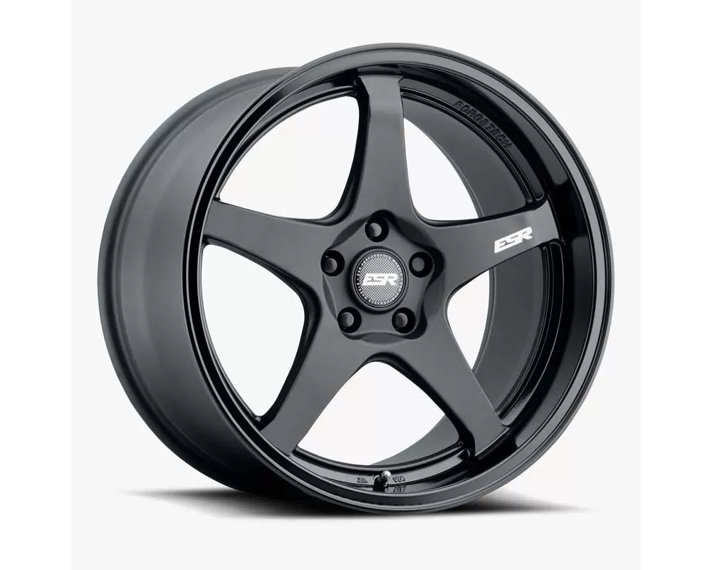 ESR Wheels AP5 Wheel 18x10.5 5x114.3 22mm Matte Black | Gloss Black - 80551422 APX5MBLK-BL