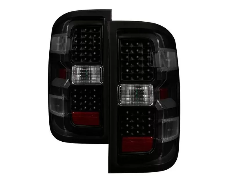 Xtune LED Tail Lights With Black Smoked Lens Chevrolet Silverado | GMC Sierra 2014-2019 - ALT-JH-CS14-LED-BSM