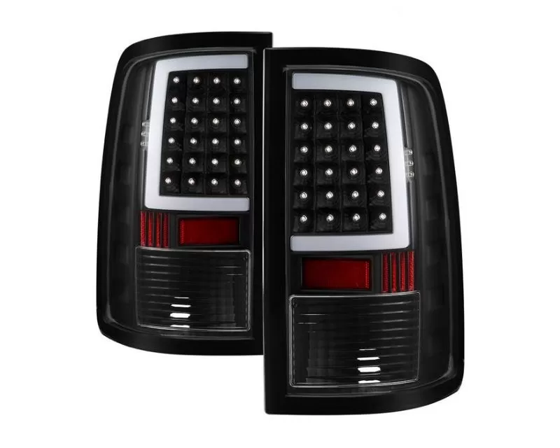 Xtune LED Tail Lights With Black Lens Ram 1500 | 2500 | 3500 2013-2018 - ALT-ON-DRAM13V2-LBLED-BK