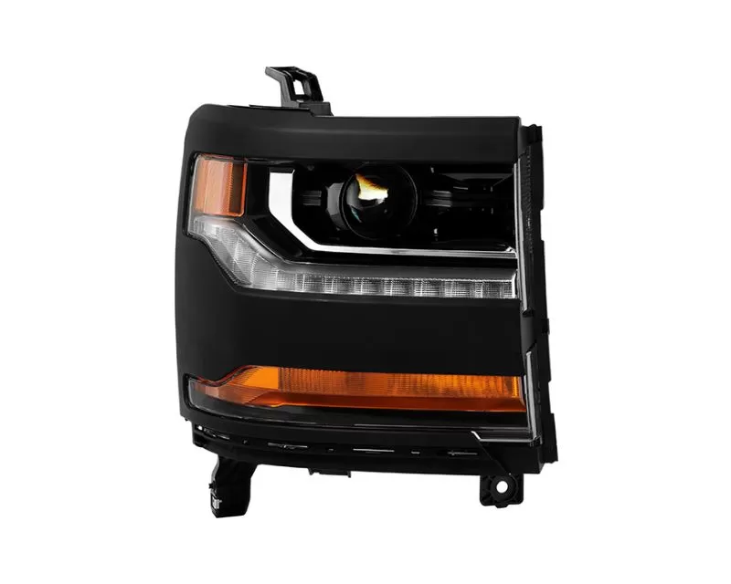 Xtune OEM Style Black Right Passenger Side Headlight Chevrolet Silverado 1500 2016-2018 - HD-JH-CS16-HID-OE-BK-R