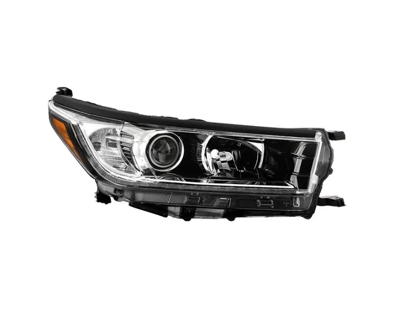 Xtune OE Black Right Passenger Side Halogen Headlight w/ LED DRL Toyota Highlander 2017-2019 - HD-JH-THIGH17SE-OE-BK-R