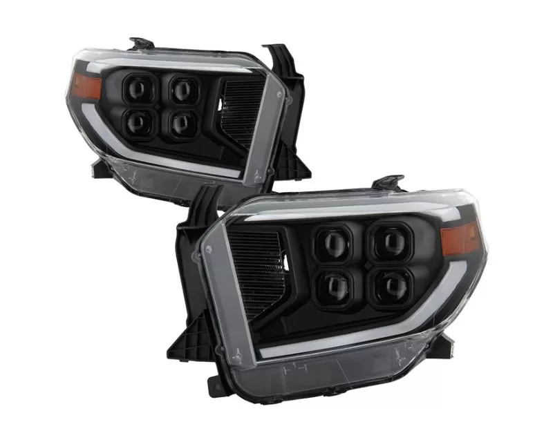 Xtune Black Full LED Projector Headlights Toyota Tundra 2014-2018 - PRO-JH-TTU14-FLED-BK