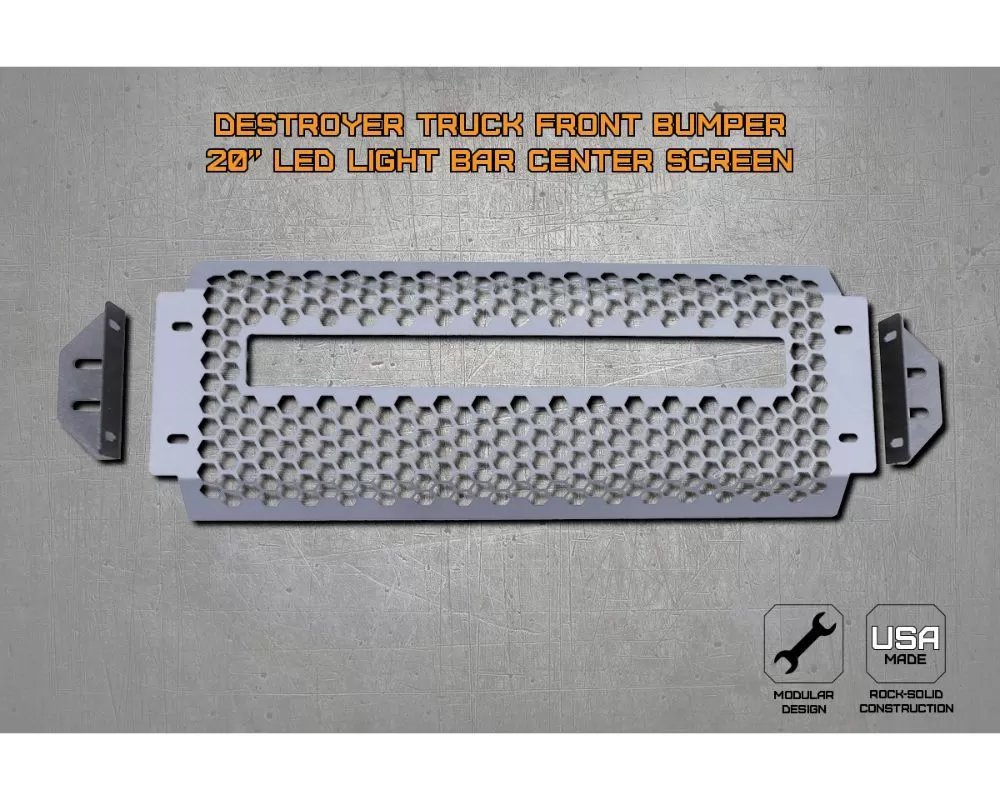 LOD 20" Destroyer Truck Front Bumper Led Light Bar Center Screen - MLM2021