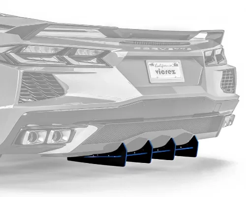 Vicrez 160LV Rear Diffuser Chevrolet Corvette C8 2020-2021 - vz102209