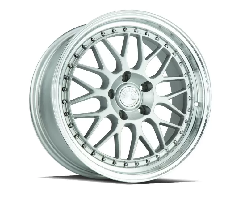 AodHan Wheels AH02 Wheel 18x8.5 5x100 35 Silver with Machined Lip - AH021885510035SML