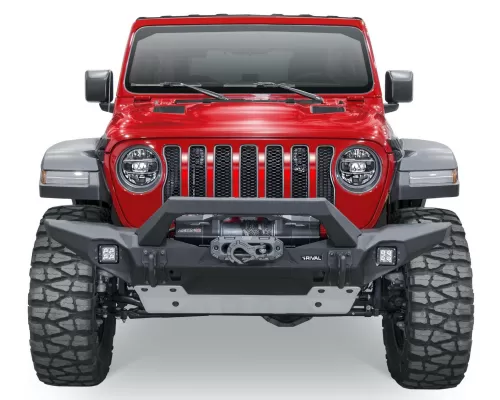 RIVAL 4x4 Full Width Front Bumper Aluminum Jeep Wrangler 2007-2018|Gladiator JT 2020-2022 - 2D.2701.1-NL
