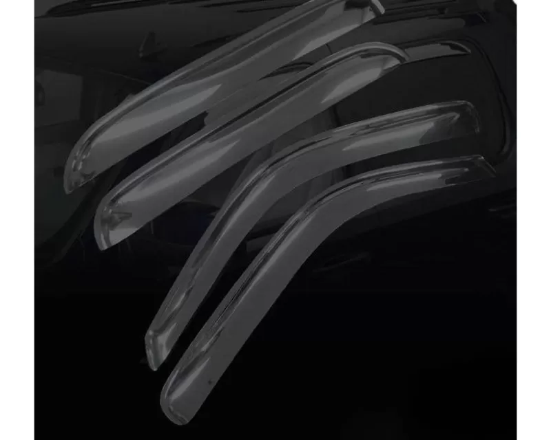Black Horse Off Road Smoke Tape-On Rain Guards Chevrolet Silverado 1500 | GMC Sierra 1500 2019-2022 - 140442