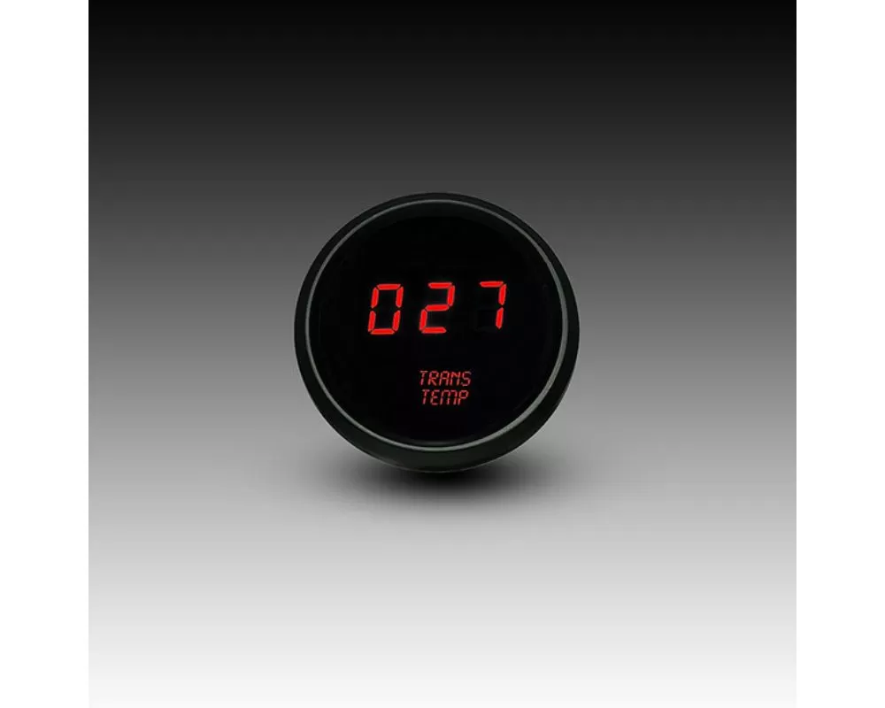Intellitronix 2 1/16" Black Bezel Red LED Digital Transmission Temperature Gauge - M9107R