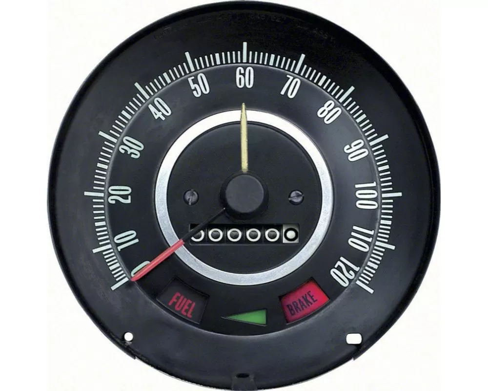AMD 120mph Speedometer w/ Speed Warning Chevrolet | Pontiac 1967 - K-6480796
