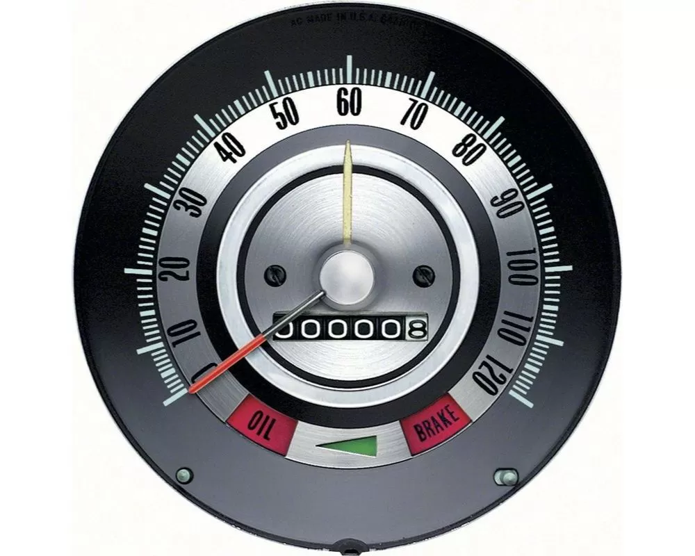 AMD 120mph Speedometer w/ Speed Warning Chevrolet Camaro 1968 - K-6481845