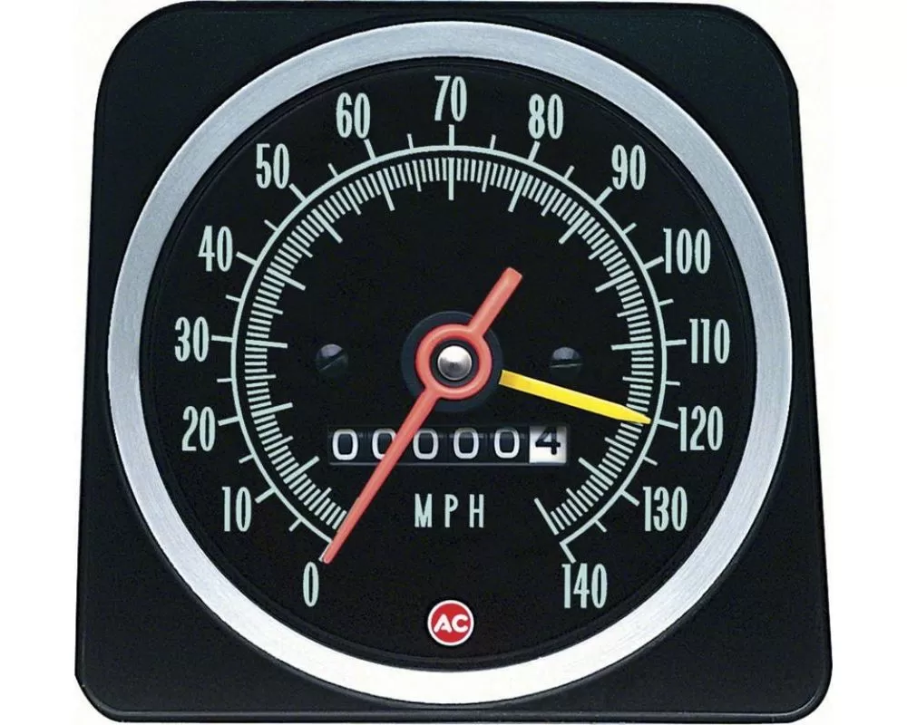 AMD 140mph Speedometer w/ Speed Warning Chevrolet Camaro 1969 - K-6492576