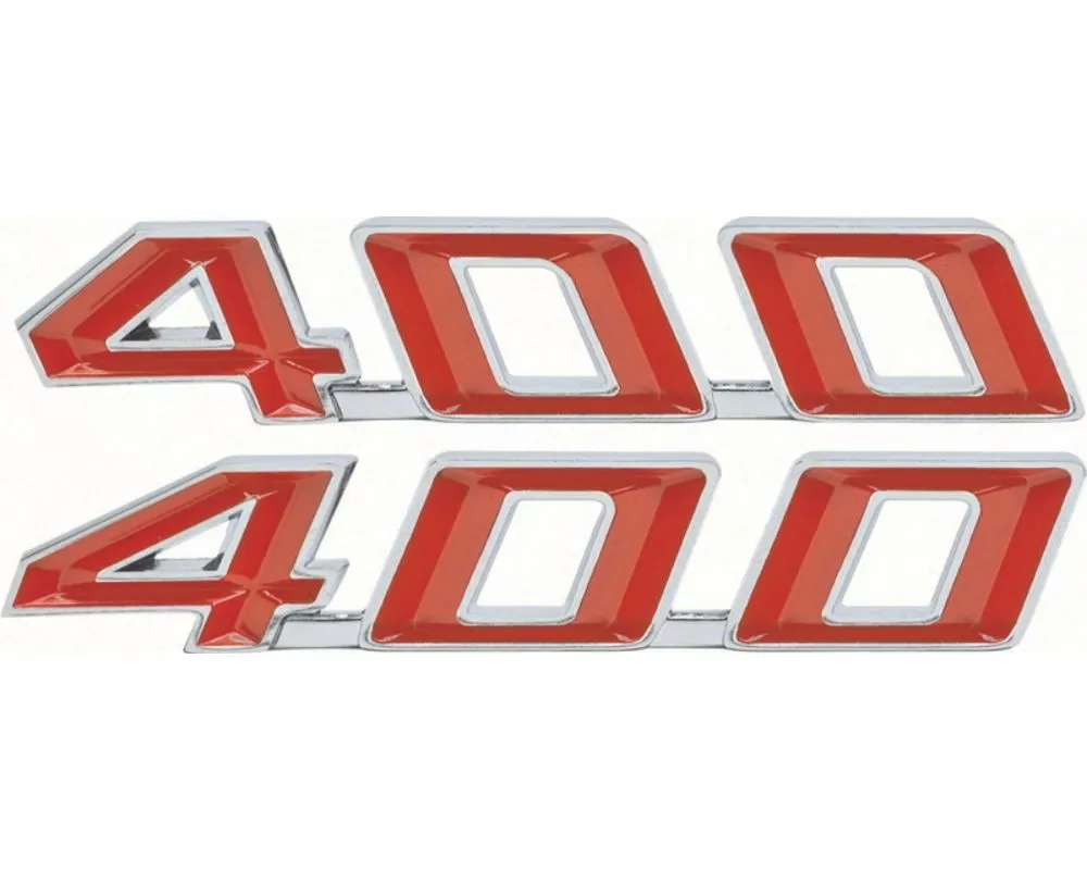 AMD "400" Hood Emblems - Pair Pontiac Firebird 1967-1969 - K-F1251