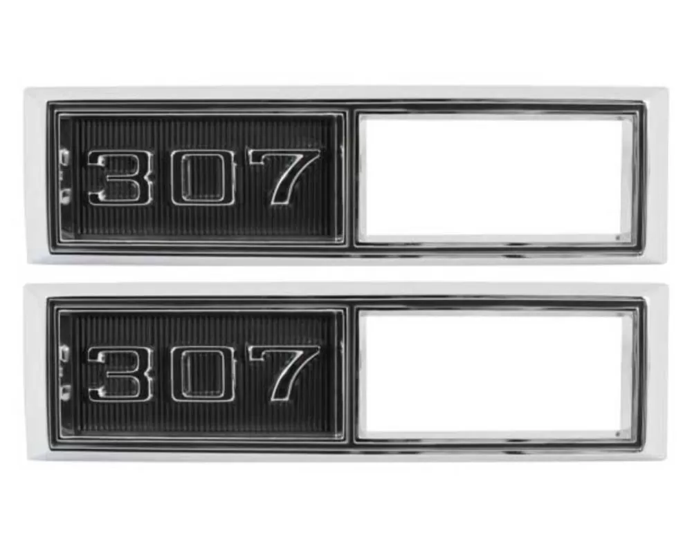 AMD "307" Front Side Marker Bezels - Pair Chevrolet 1968 - T-4520