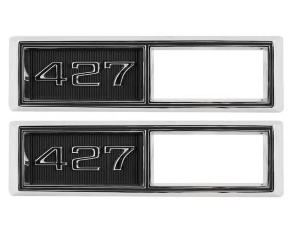 AMD "427" Front Side Marker Bezels - Pair Chevrolet 1968 - T-4524