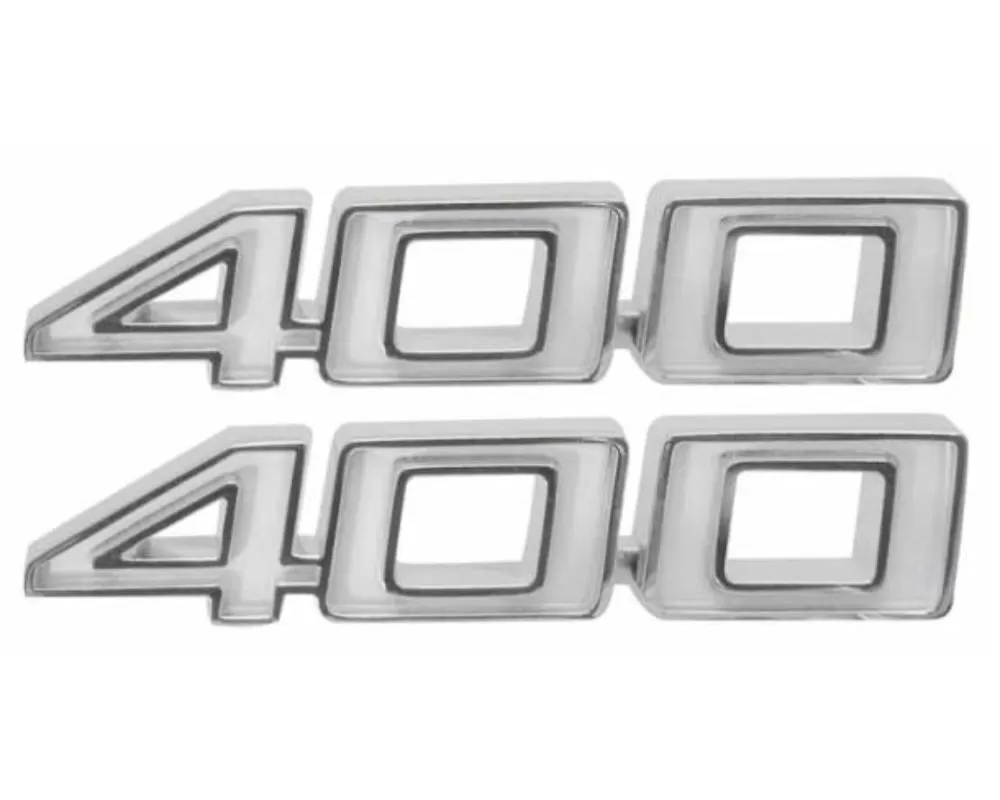 AMD "400" Fender Emblems - Pair Chevrolet 1970-1972 - T-4652
