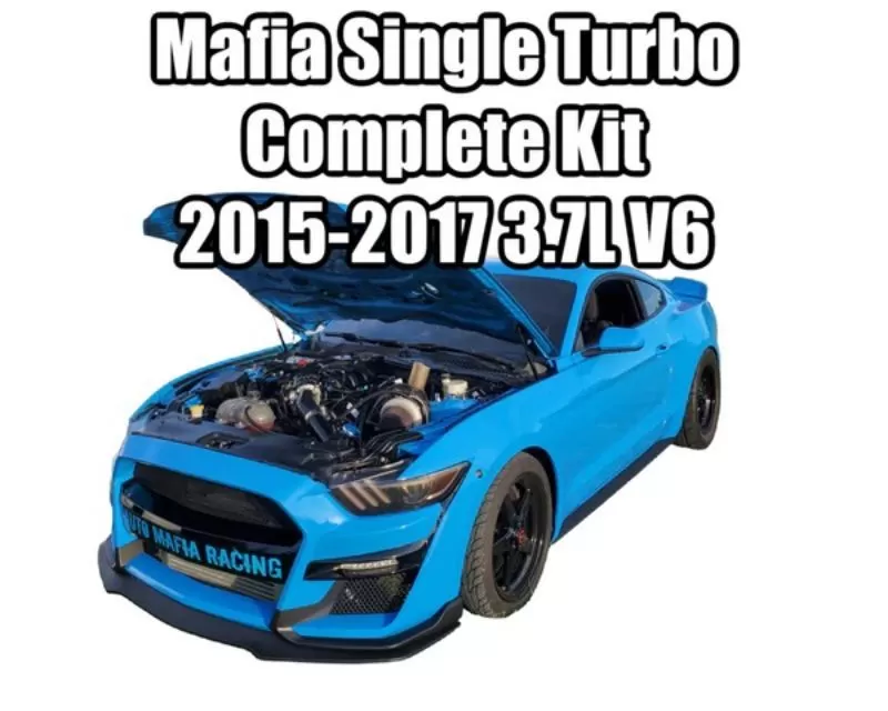 Auto Mafia Racing Single Turbo Complete Kit Ford Mustang 3.7L V6 2015-2017 - AMRS550-3.7-COMPLETE-TURBOKIT