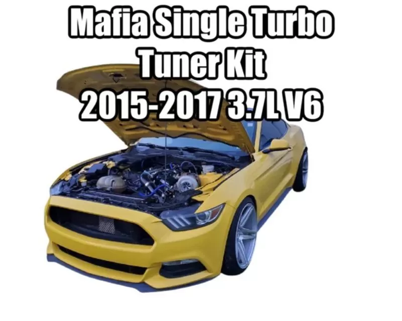 Auto Mafia Racing Single Turbo Tuner Kit Ford Mustang 3.7L V6 2015-2017 - AMRS550-3.7-TUNER-TURBOKIT
