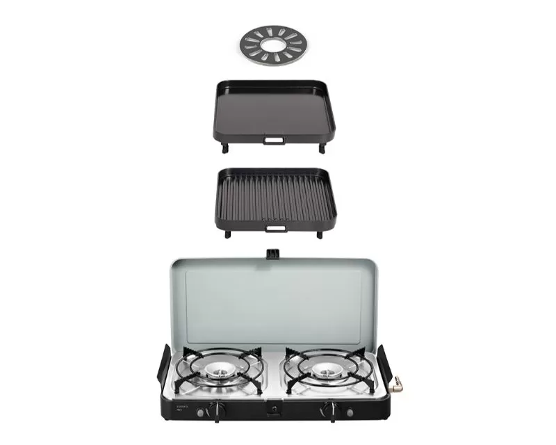 Cadac 2 Cook 3 Pro Deluxe Portable 3 Piece Gas Barbeque Camp Cooker - KITC180