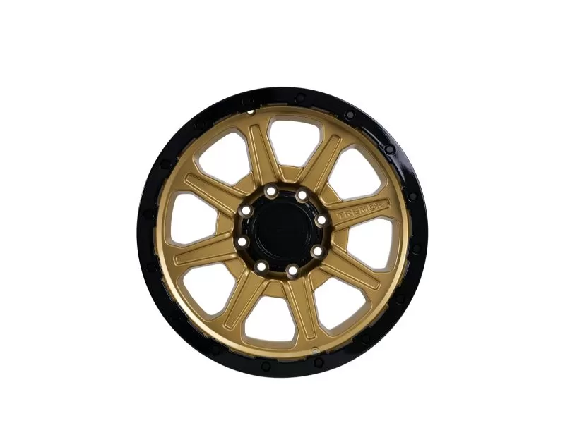 Tremor Alloy Wheels 103 Impact Wheel 20x9 8x170 BP +0m 124.9mm Hub Bore Gloss Gold with Gloss Black Lip - 103-290700GB