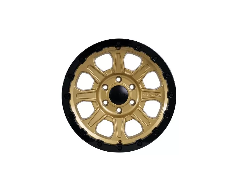 Tremor Alloy Wheels 103 Impact Wheel 17x8.5 6x135BP +0mm 87.1mm Hub Bore Gloss Gold with Gloss Black Lip - 103-785360GB