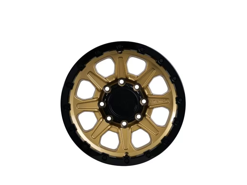 Tremor Alloy Wheels 103 Impact Wheel 17x8.5 8x6.5/165.1 BP +0mm 121.3mm Hub Bore Gloss Gold with Gloss Black Lip - 103-785810GB