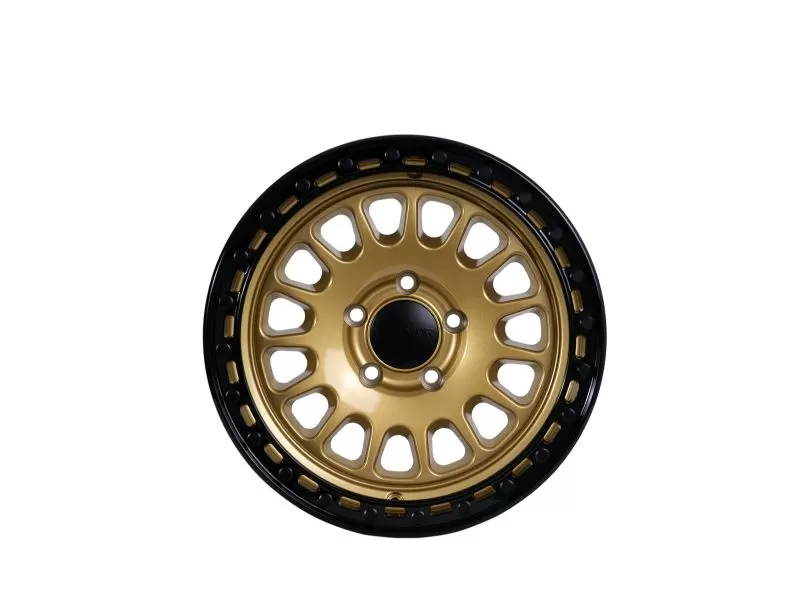 Tremor Alloy Wheels 104 Aftershock Wheel 20x9 5x5/127 +0mm 78.1mm Hub Bore Gloss Gold with Gloss Black Lip - 104-290730GB