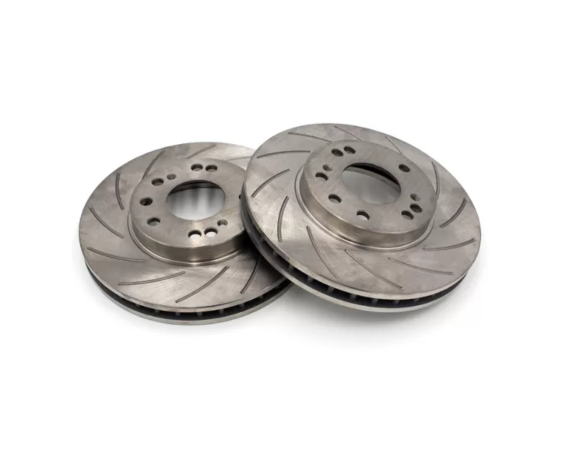 ROFU Max Street Friction Slotted 30mm Front Rotors 4 & 5 Lug Pair Nissan 300ZX Z32 - MX31032-Pair