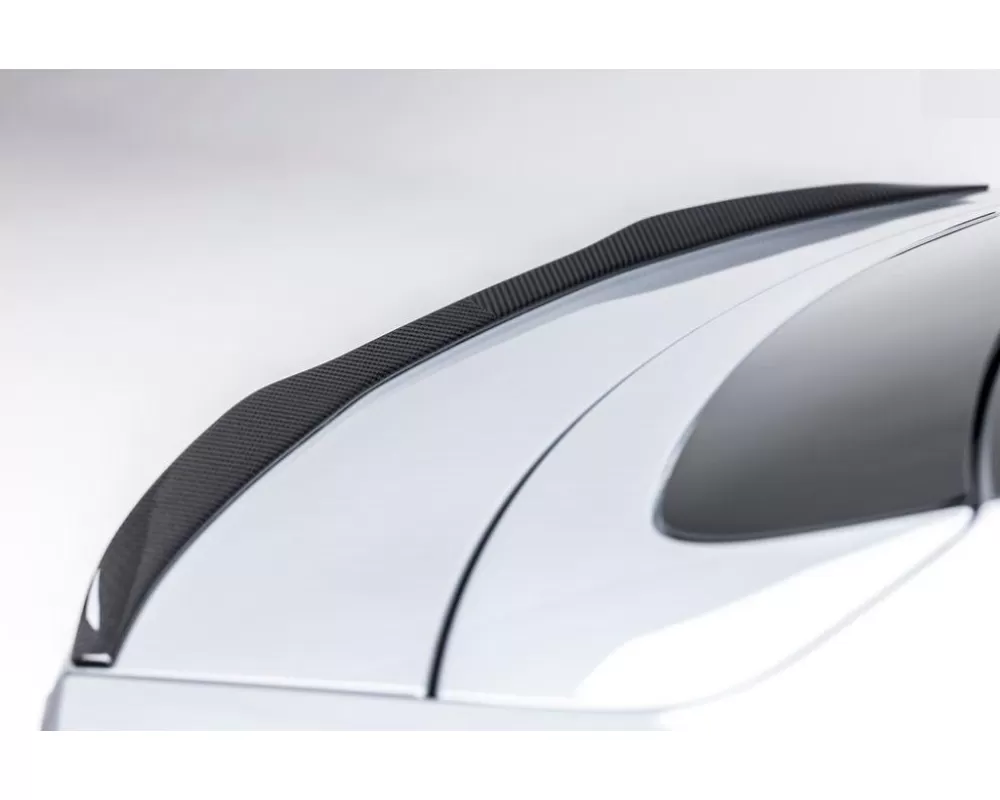Guntherwerks 2x2 Glossy Carbon Fiber Aero Decklid Spoiler Porsche Taycan Turbo | Turbo S 2019-2024 - POV3060