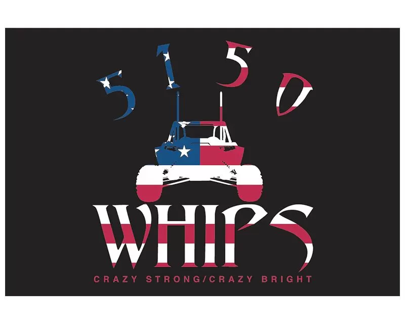 5150 Whips 10"x15" Flag w/ American Logo - WH-2302