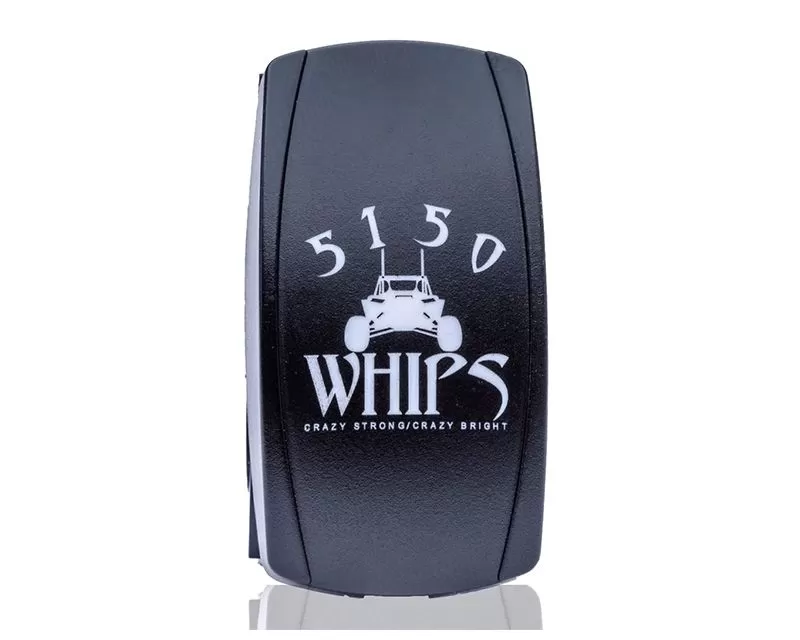 5150 Whips Waterproof Rocker Switch White - WH-2504