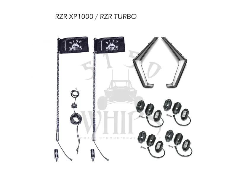 5150 Whips 187 Lighting Kit Polaris RZR Turbo | XP1000 2019-2021 - WH-LK1874P-R1-4-01