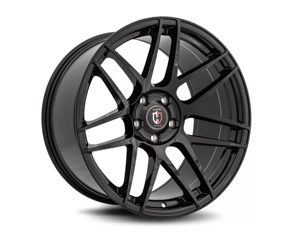 Curva Concepts C300 Aluminum Alloy Wheels 20x9.5 5x120 30mm Gloss Black - C300-20951203072BLK