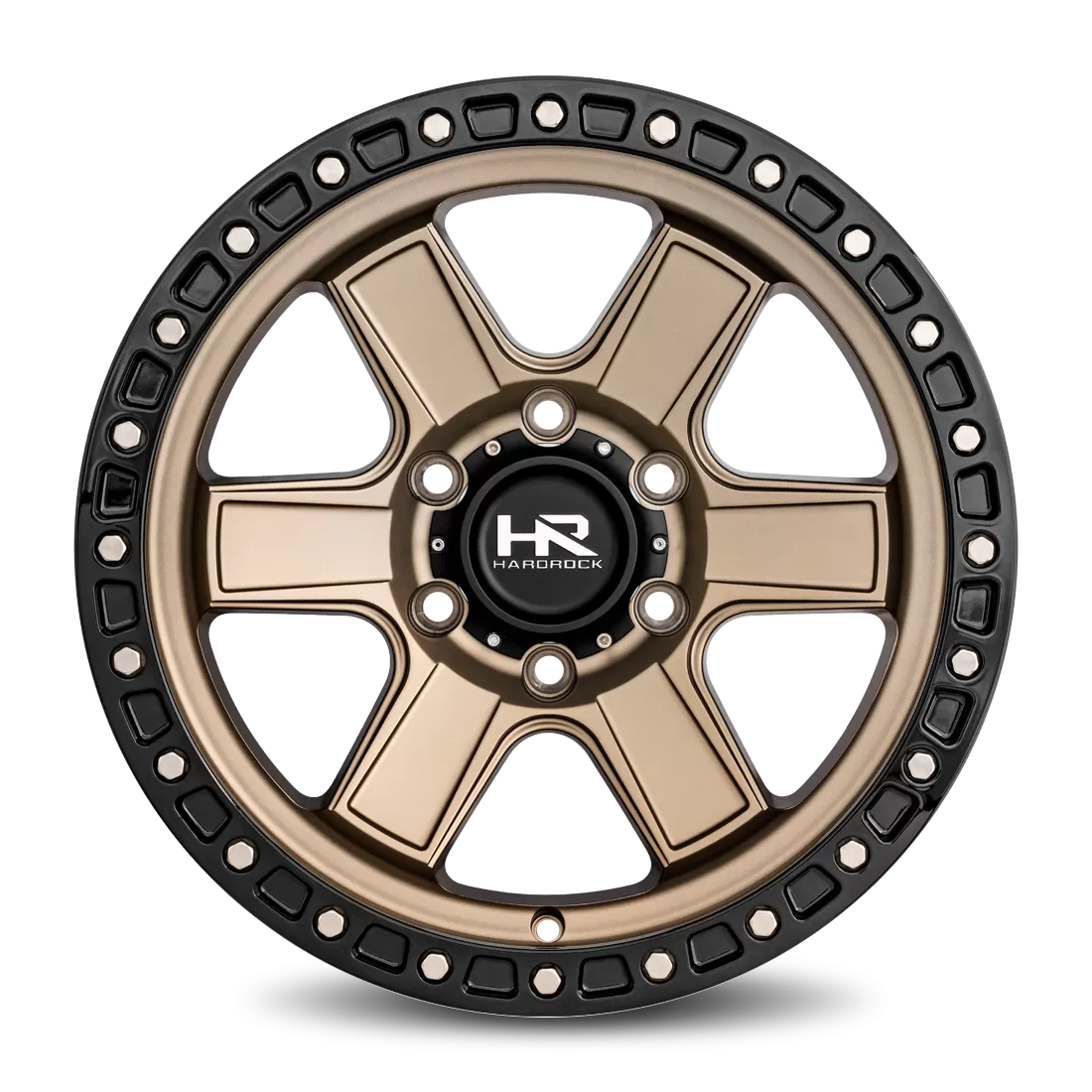 Hardrock Offroad H104 Aluminum Wheel 17x9 5x127 1 78.1 Matte Bronze-Black B/L - H104-179073001BR