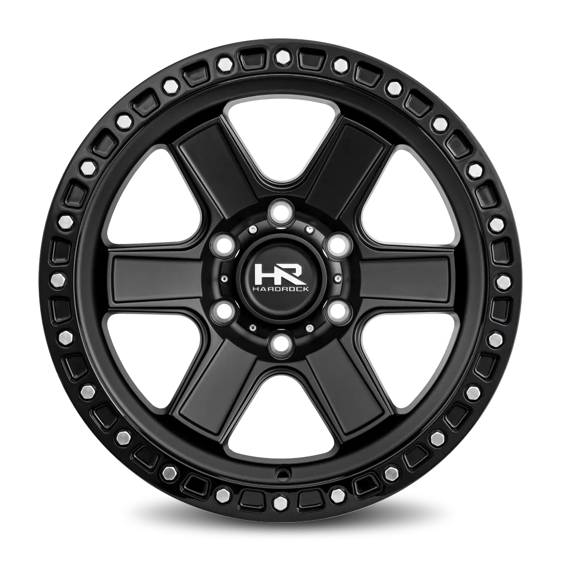 Hardrock Offroad H104 Aluminum Wheel 17x9 6x139.7 1 108 Matte Black-Black B/L - H104-179083001BB