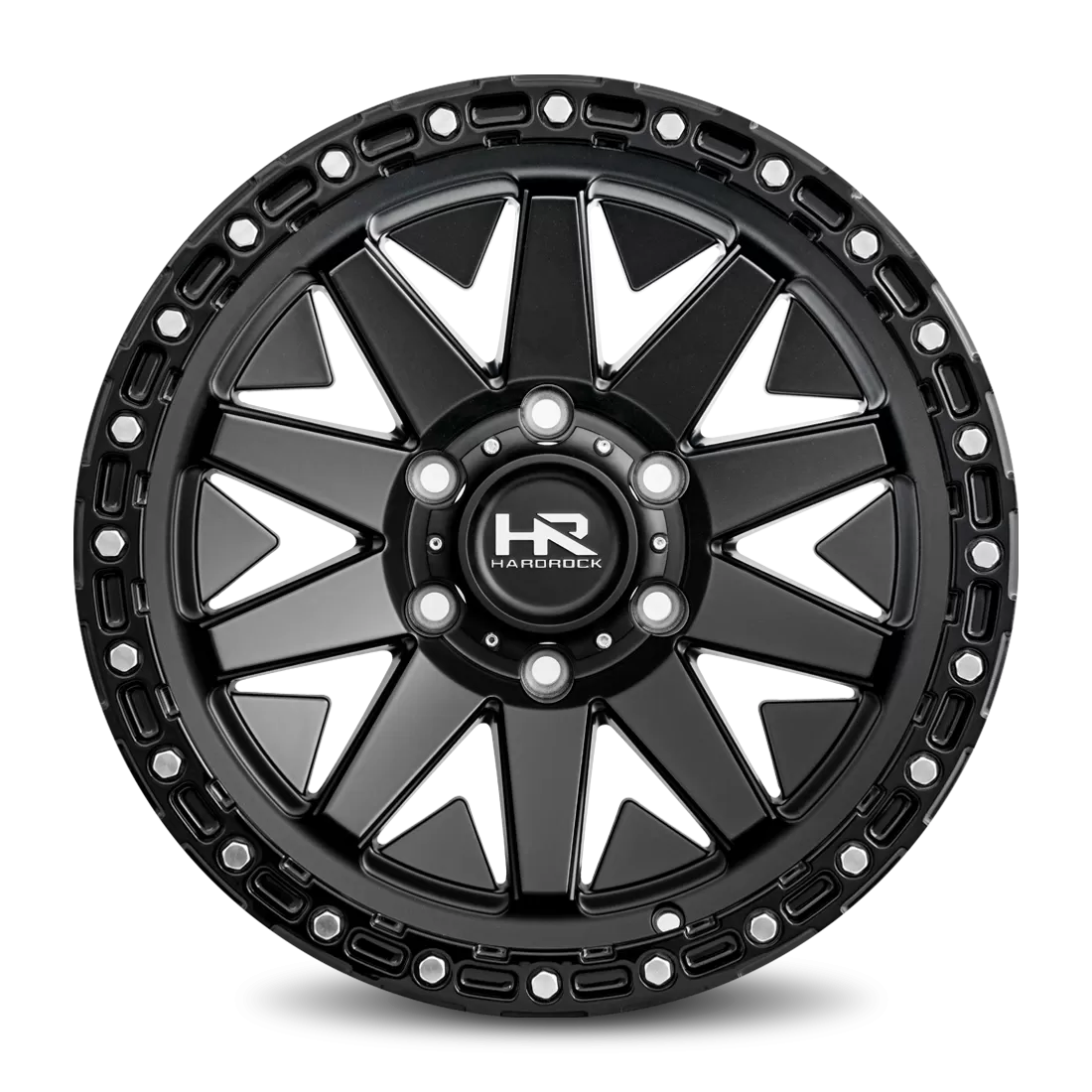 Hardrock Offroad H106 Aluminum Wheel 17x9 6x135 1 87.1 Matte Black-Black B/L - H106-179036001BB
