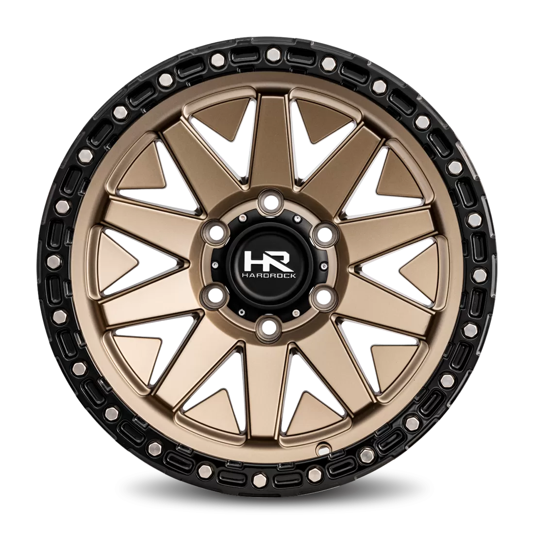 Hardrock Offroad H106 Aluminum Wheel 17x9 6x135 1 87.1 Matte Bronze-Black B/L - H106-179036001BR
