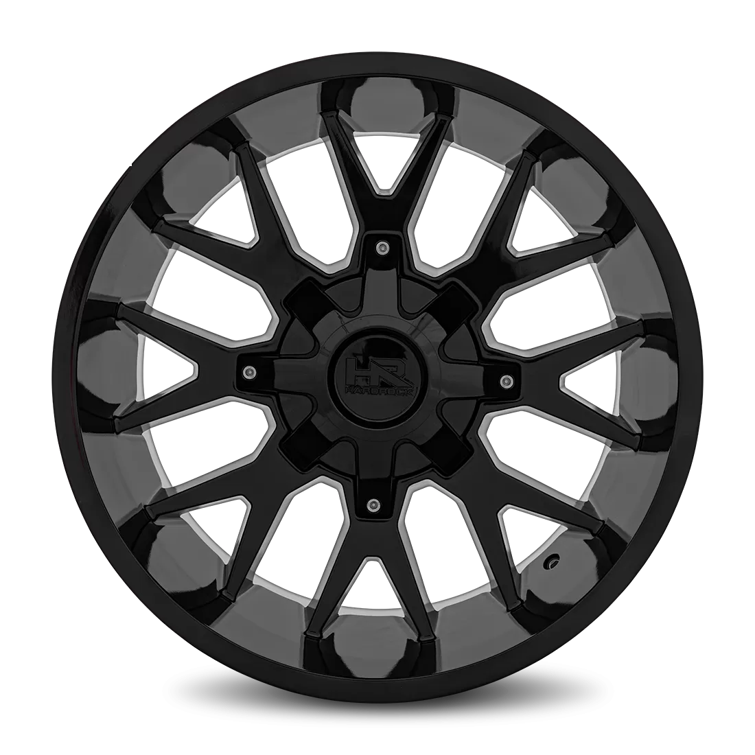 Hardrock Offroad Affliction Aluminum Wheel 20x10 8x180 -19 124.3 Gloss Black - H700-201078119GB