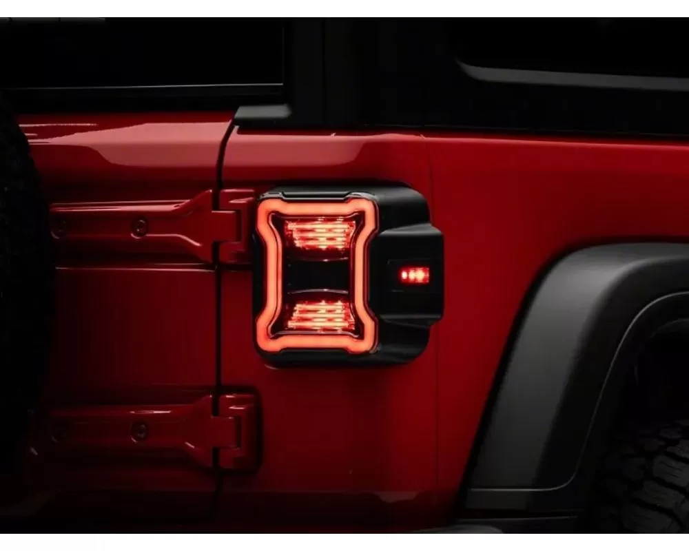 Raxiom LED Tail Lights w/ Factory Halogen Tail Lights Jeep Wrangler JL 2018-2022 - J133942-JL