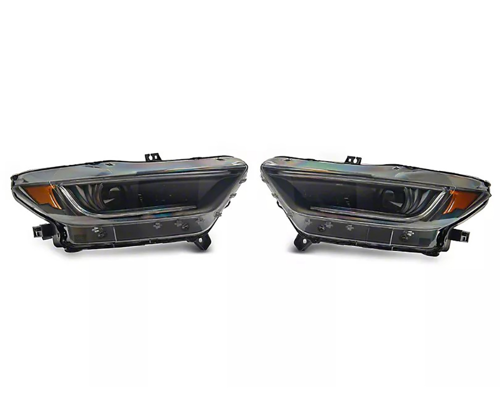Raxiom Smoked Lens Black Housing LED Headlights Ford Mustang | Mustang GT350 | Mustang GT500 2015-2022 - 406011