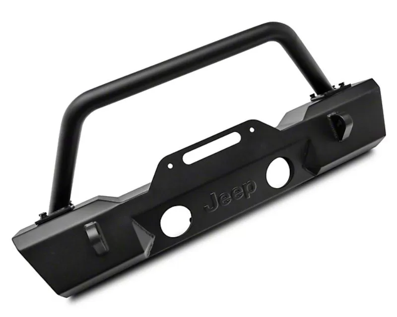 Officially Licensed Jeep Stubby Front Winch Bumper with Jeep Logo Jeep Wrangler JK 2007-2018 - J157741