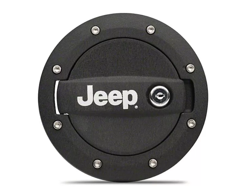 Officially Licensed Jeep Locking Fuel Door with Printed Jeep Logo Jeep Wrangler JK 2007-2018 - J157747