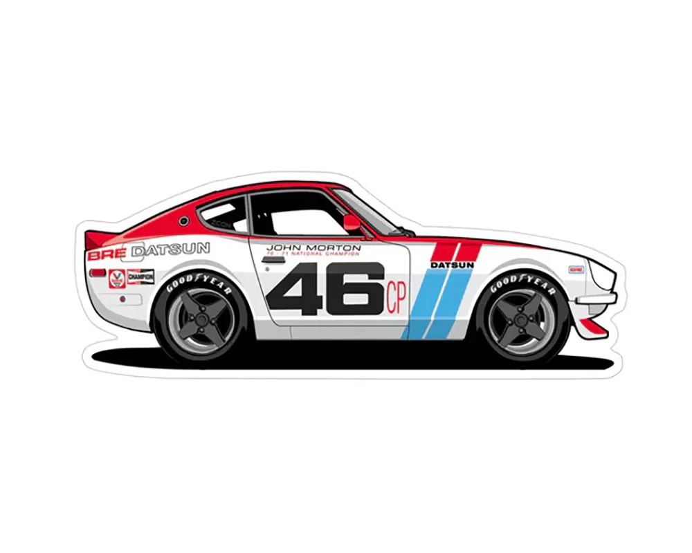 ZSPEC Design #46 Race Car Style Datsun Sports Car Vinyl Decal/Sticker - 00843612153401