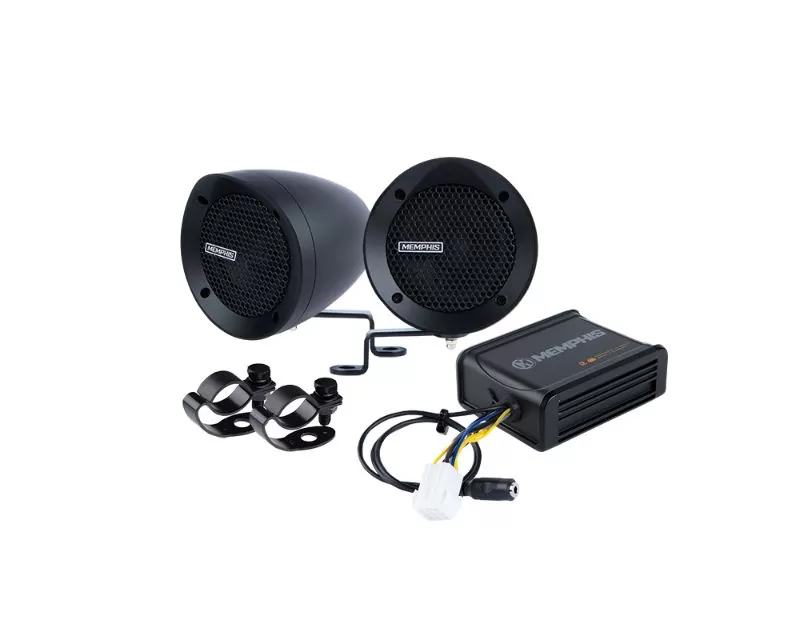 Memphis Audio 2 Black Bar Mount Speaker Kit - MXABMB2