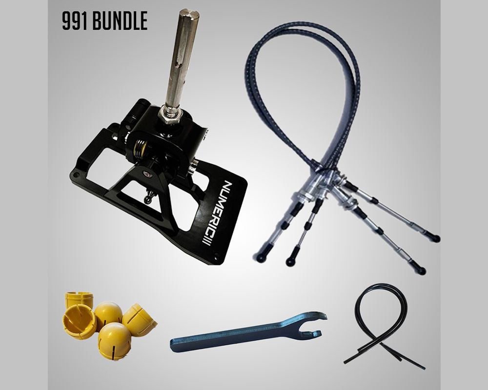 Numeric Racing 1.5mm Short Shifter and Cable Bundle Porsche 991 | 991.2 | 992 Carrera | GT3 - NMBND-207-15