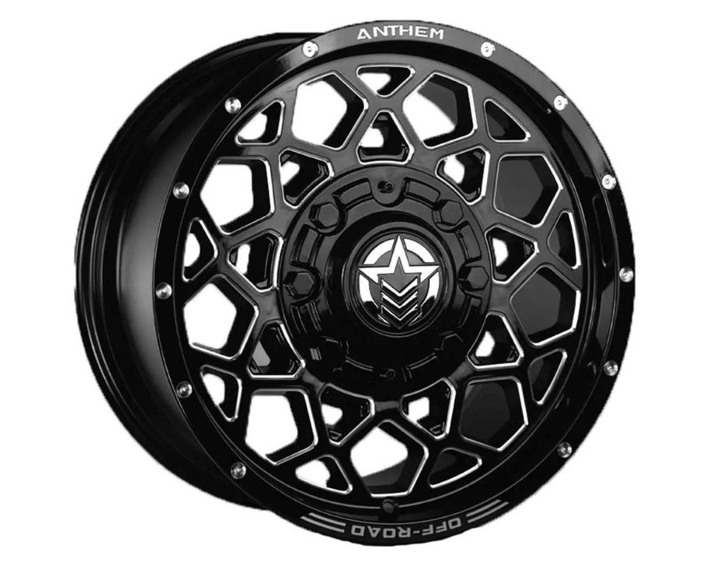 Anthem Off-Road Avenger Wheel 18x9 5x4.5 18mm Gloss Black w/ Milled Edges - A791189056057D